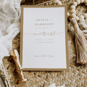 Budget Frame Save The Date Announcement Photo Card