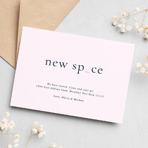 BUDGET Fresh Playful New Place New Space Moving Card