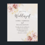 Budget Friendly Blush Floral Wedding Invitation<br><div class="desc">Budget Friendly Blush Floral Wedding Invitation</div>