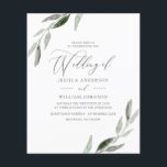 Budget Friendly Elegant Leaf Wedding Invitation<br><div class="desc">Budget Friendly Elegant Leaf Wedding Invitation</div>