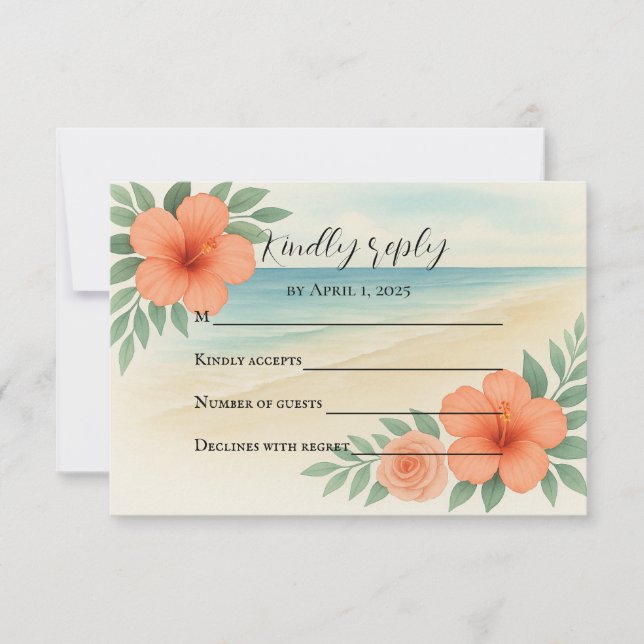 Budget Friendly Picturesque RSVP Card (Front)