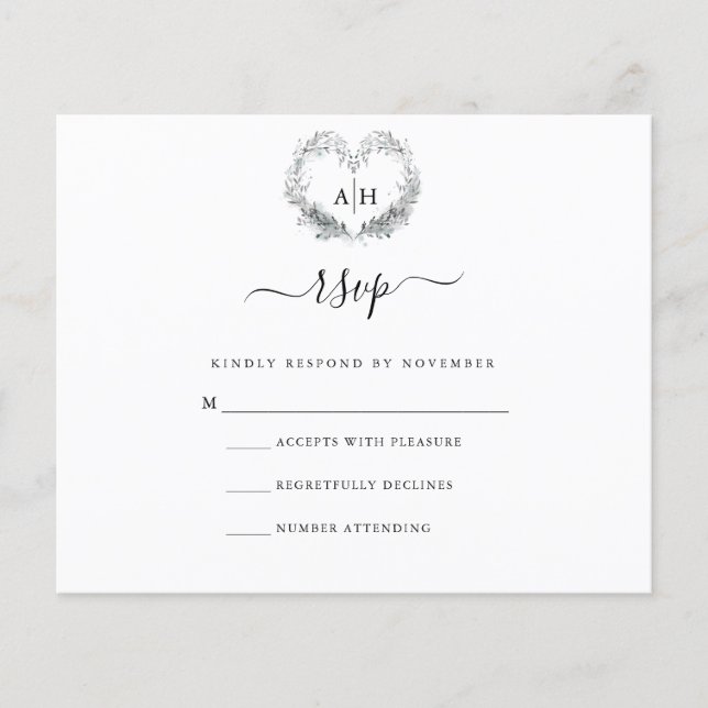Budget Frost RSVP Card (Front)