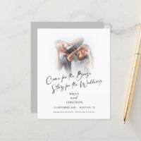 Budget Fun Come For Booze Photo Save The Date
