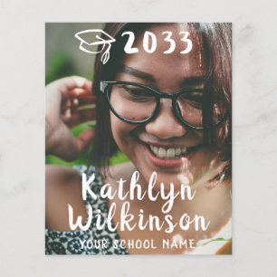 BUDGET Fun Simple 4 Photo Graduation Invitation