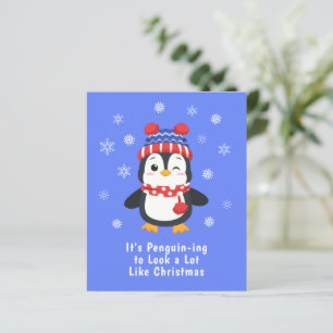 Budget Funny Penguin Christmas Card