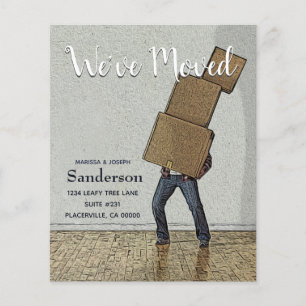 Budget Funny We've Moved Announcement  Flyer