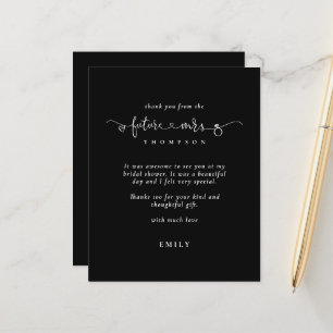 Budget Future Mrs Bridal Shower Black Thanks