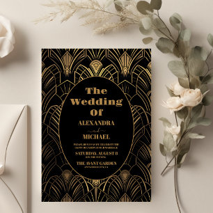 Budget Geometric Art Deco Wedding