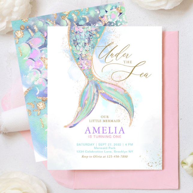 BUDGET Glitter Mermaid Tail Under the Sea Birthday (Creator Uploaded)