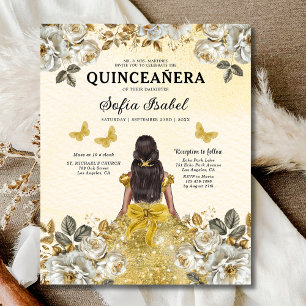 Budget Gold Bilingual Spanish Quinceanera