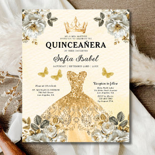 Budget Gold Bilingual Spanish Quinceanera