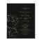 Budget Gold Classic Wedding Program card.