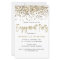 BUDGET Gold Glitter Engagement Party Invitation