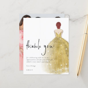 Budget Gold Gown Photo Auburn Quinceañera Thanks