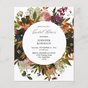 Budget Gold, Purple & Blush Pink Bridal Shower