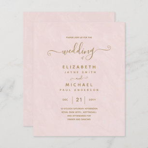 BUDGET Gold Text Monochrome Double-Sided Elegant