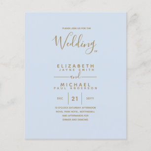 BUDGET Gold Text Monochrome Double-Sided Elegant Flyer