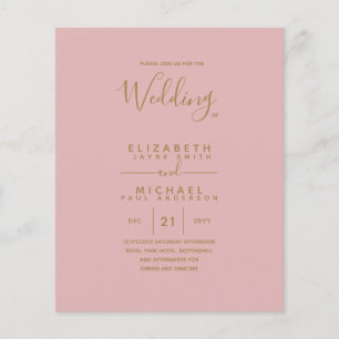 BUDGET Gold Text Monochrome Double-Sided Elegant Flyer