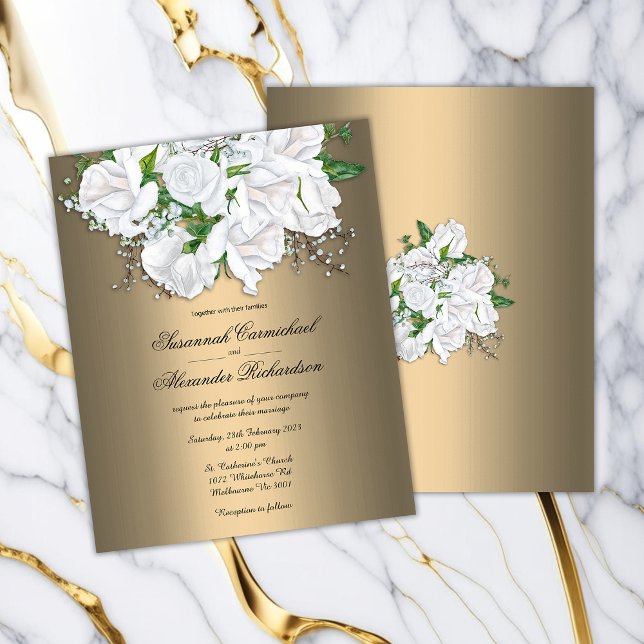 Budget Golden Wedding Invitation Flyer (Creator Uploaded)