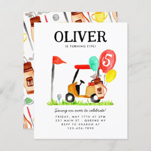 Budget Golf Cart Bag Balloon Kids Golfer Birthday