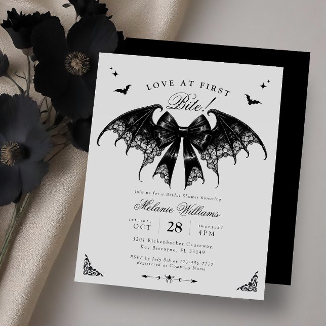 Budget Gothic Bridal Shower Invitation Flyer (Creator Uploaded)