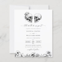 BUDGET Gothic Skull Hallowedding Retro Wedding