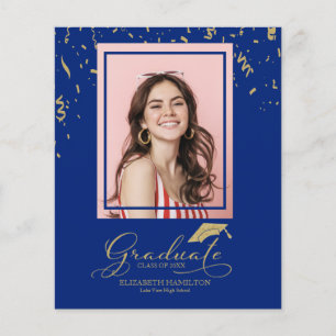 Budget Grad Announcement Photo Card Graduate