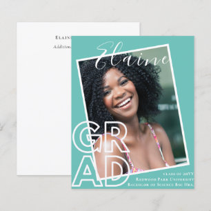 BUDGET GRAD Overlay PHOTO Graduation Announcement