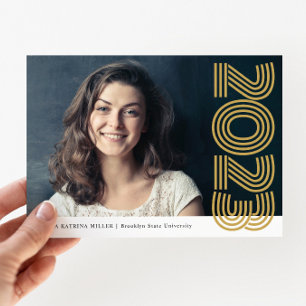 Budget Grad Year Photo Graduation Announcement