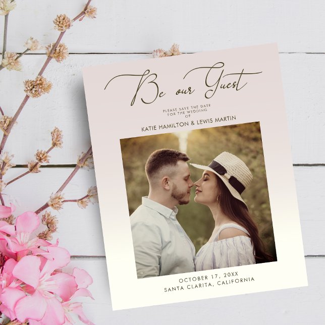 Budget Gradient Wedding Photo Be Our Guest Script (Creator Uploaded)