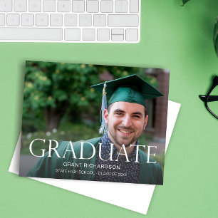Budget Graduate Photo Graduation Announcement
