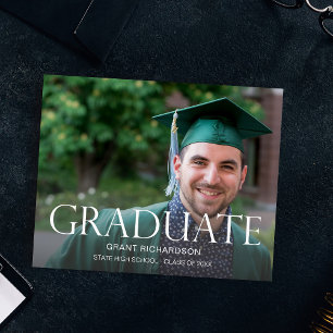Budget Graduate Photo Graduation Announcement Flyer