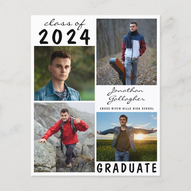 Budget Graduation 5 Photo Announcement (Front)