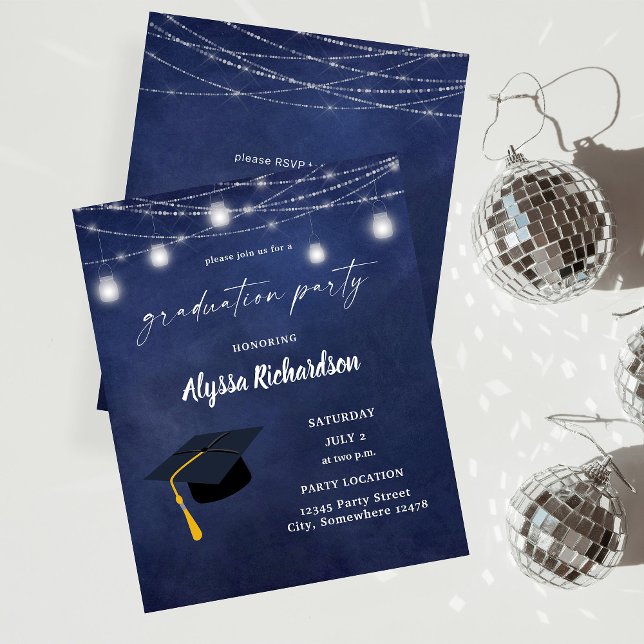 Budget Graduation Hat Chalkboard Party Blue (Creator Uploaded)