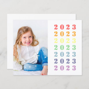 BUDGET Graduation Invitation   Photo Rainbow