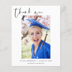 Budget Graduation Thank You Class of Photo Flyer
