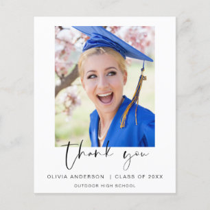Budget Graduation Thank You Photo Flyer