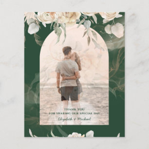 BUDGET Green BOHO Terracotta Floral Wedding Flyer