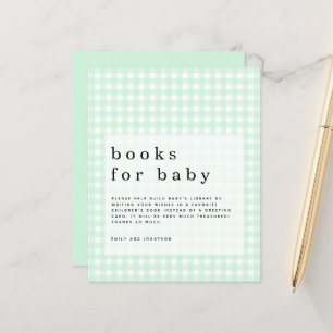 Budget Green Gingham Books for Baby enclosure