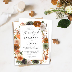 Budget Green & Terra Cotta Floral Wedding S2 -WHI