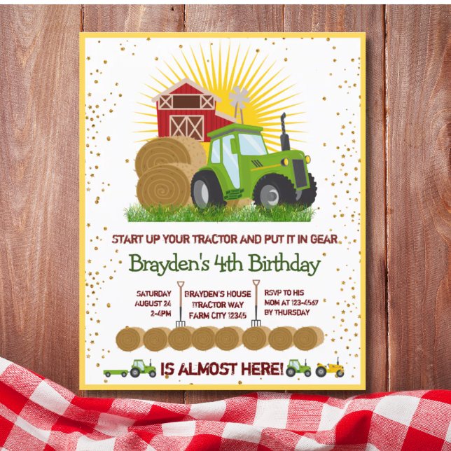 Budget Green Tractor Trucks Themed Birthday Party  (Budget Green Tractor Trucks Themed Birthday Party)