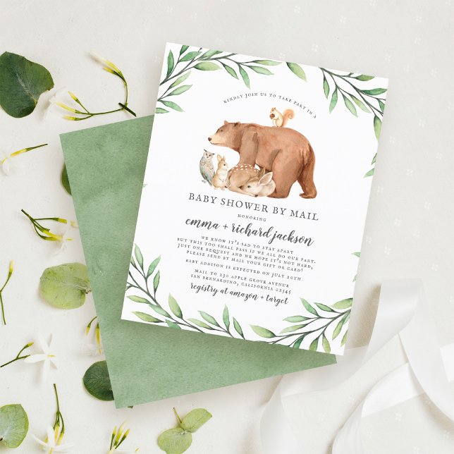 Budget Greenery Forest Animals Baby Shower By Mail (Creator Uploaded)