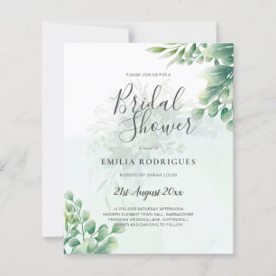 BUDGET Greenery Gold Eucalyptus BRIDAL SHOWER