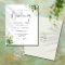 Budget Greenery Monogram Wedding Invitation