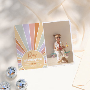 Budget Groovy Sunshine Boho Daisy Photo Birthday