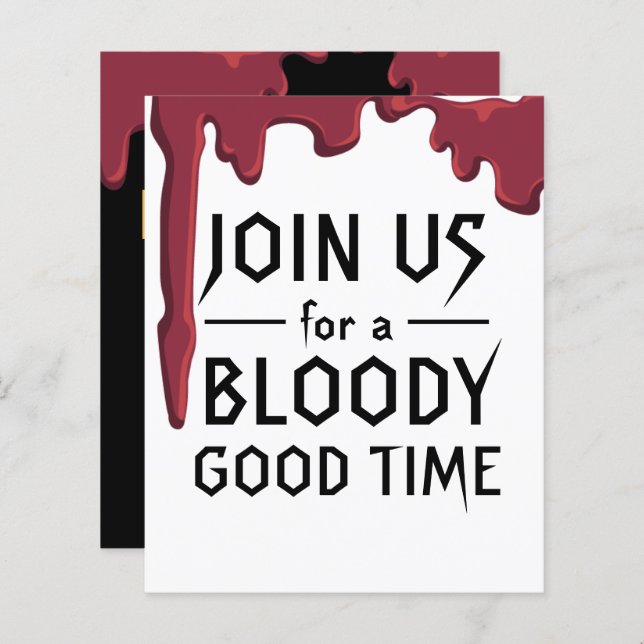 BUDGET Halloween Party Bloody Good Time (Front/Back)