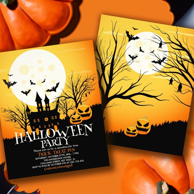 Budget Halloween Party Invitation Flyer (Budget Halloween Party Invitation Flyer)