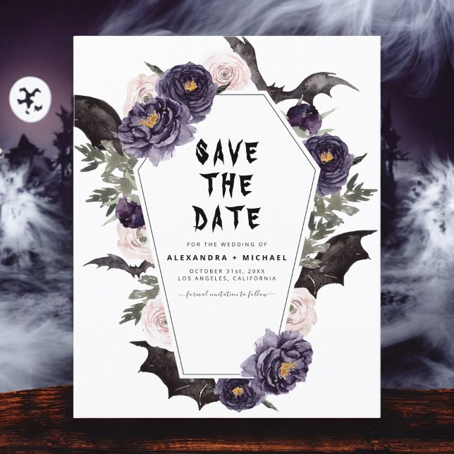 Budget Halloween Save the Date Gothic Wedding  (Creator Uploaded)