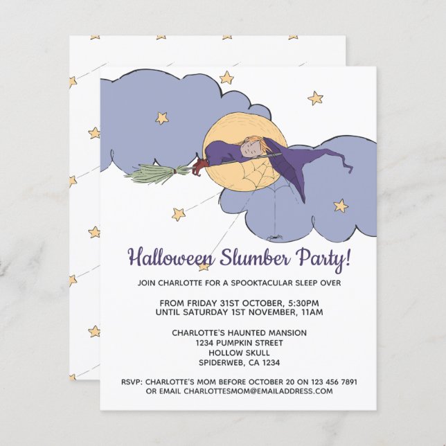 BUDGET Halloween Spooktacular Slumber Party (Front/Back)