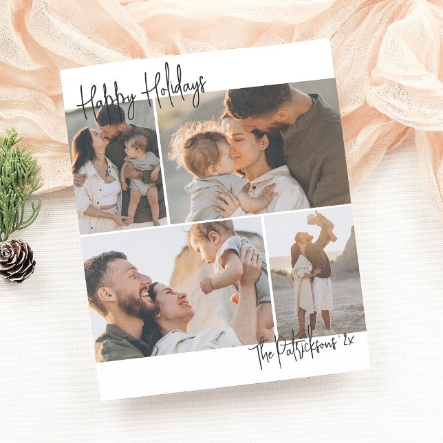 Budget Handwriting 4 Multi-Photo Christmas Holiday (Creator Uploaded)